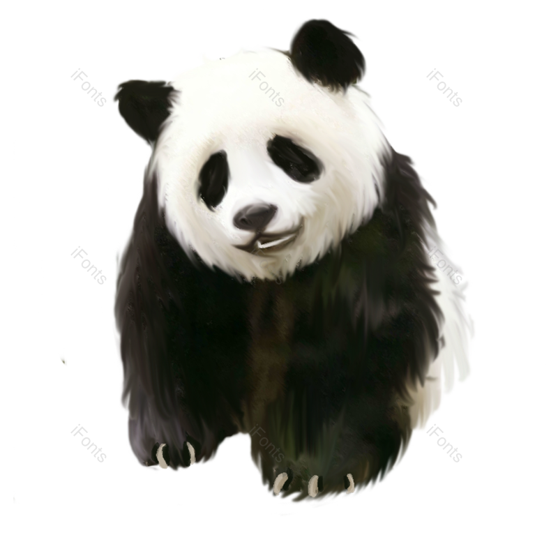 元素图片,竹子元素,海报PNG,熊猫免抠素材
